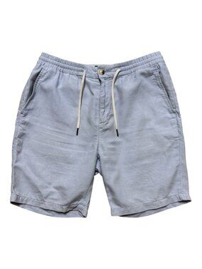 Scotch & Soda Amsterdam Linen Blend Drawstring Shorts Men’s Large Blue